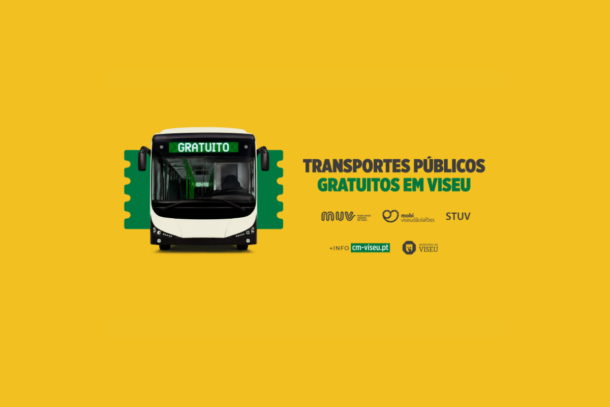 Residentes em Viseu vão poder viajar gratuitamente nos transportes públicos
